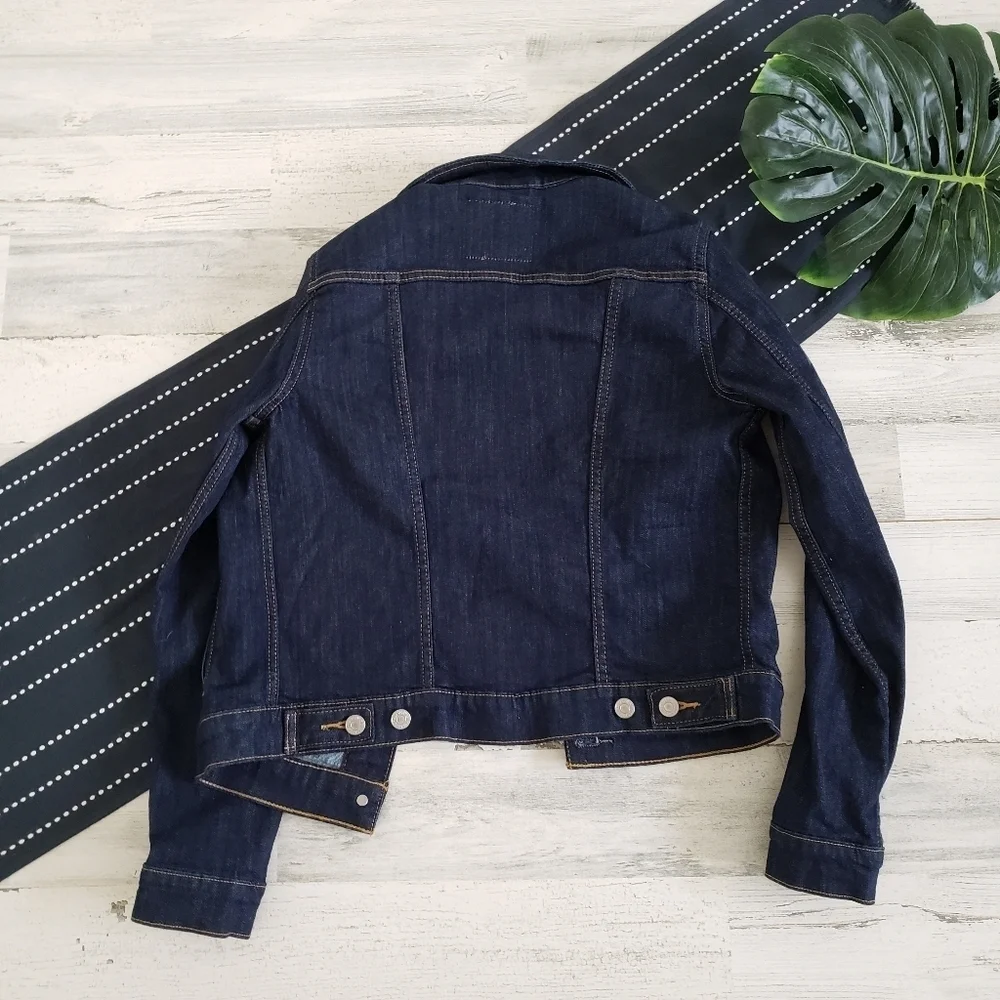 Levis Orginal Trucker Jean Denim Jacket Dark Wash NWT Size Small - Picture 10 of 10